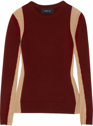 Derek Lam Paneled cashmere sweater
