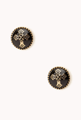 Forever 21 Lacquered Cross Dome Studs