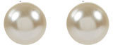 Accessorize Sterling Silver Large Pearl Stud Earrings