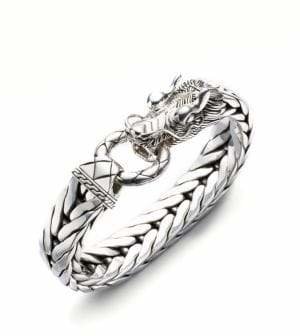 John Hardy Dragon Chain Silver Bracelet