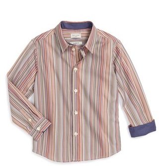 Paul Smith Junior Stripe Woven Sport Shirt (Toddler Boys, Little Boys & Big Boys)