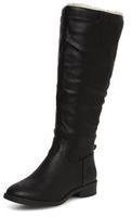 Dorothy Perkins Womens Black faux fur high boots- Black