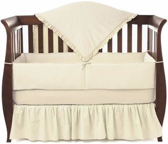American Baby Company 1500SS-EC Heavenly Soft Minky Dot Crib Set, 4-Piece