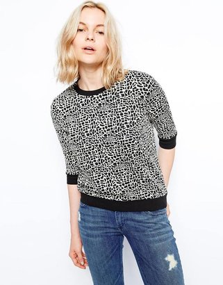 Just Female Mille Leopard Print Sweater