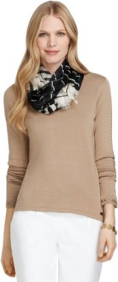 Brooks Brothers Silk and Cotton Long-Sleeve Sweater