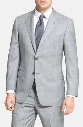 Hickey Freeman 'Beacon' Classic Fit Plaid Suit