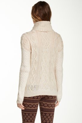 Romeo & Juliet Couture Woven Turtleneck Sweater