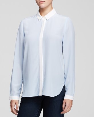Dylan Gray Contrast Collar Blouse