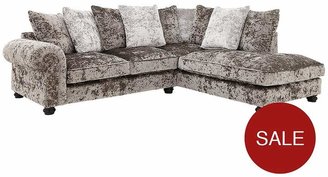 Laurence Llewellyn Bowen Scarpa Fabric Scatter Back Right Hand Corner Chaise Sofa