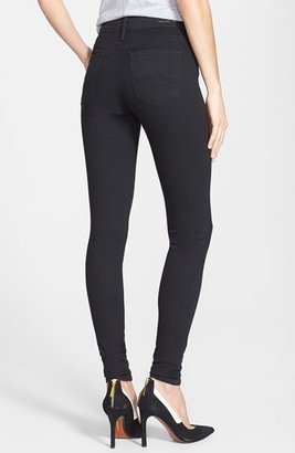 AG Jeans 'Farrah' High Rise Skinny Jeans (Raven)