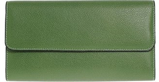 Valextra Continental Wallet-Green