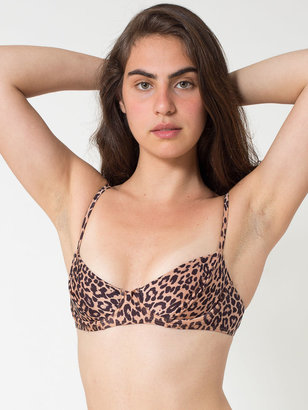 American Apparel Cheetah Print Underwire Bikini Top