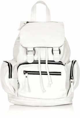 Topshop Premium slouchy leather backpack