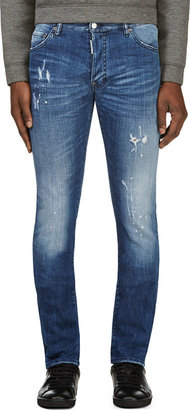 DSquared 1090 Dsquared2 Blue Distressed Cool Guy Jeans