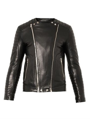 Balmain Classic leather biker jacket