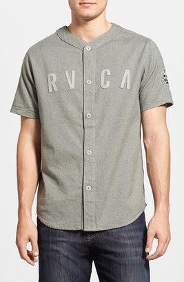 RVCA 'Strikeout' Short Sleeve Woven Baseball Shirt