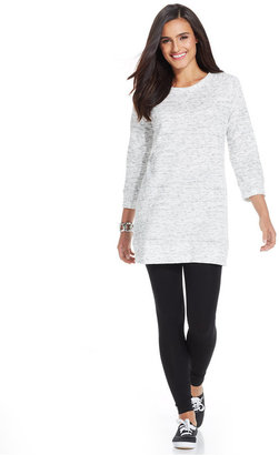 Style&Co. Sport Petite Space-Dye Active Tunic