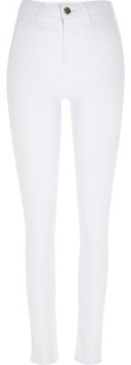 River Island White Molly reform jeggings