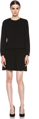 Isabel Marant Elwood Crepe Chic Dress in Black