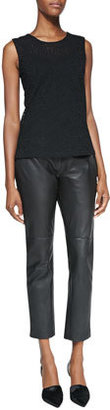 Richard Chai Andrew Marc x Sportswear Leather Trouser