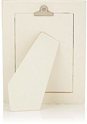 Barneys New York Pebbled Leather 4" x 6" Picture Frame - Cream