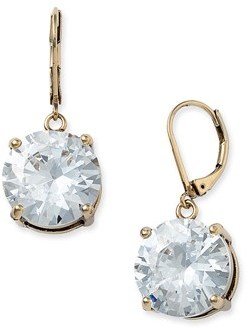 Betsey Johnson Round Crystal Earrings