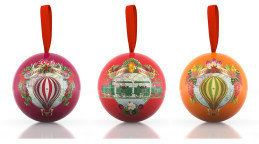 Crabtree & Evelyn Festive Fudge Filled Bauble Trio