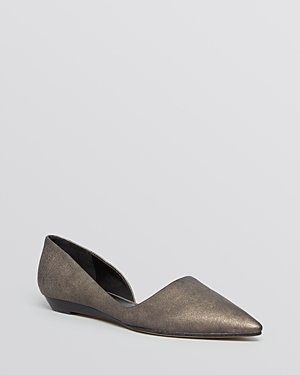 Sigerson Morrison Pointed Toe D'Orsay Flats - Gertie