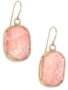Nest Pink Howlite Drop Earrings