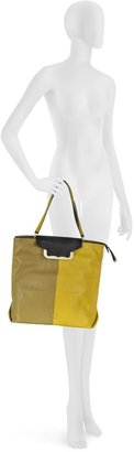 See by Chloe Kim Military Colorblock Leather Tote-Clutch