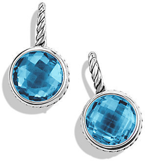David Yurman Color Classics Drop Earrings with Blue Topaz