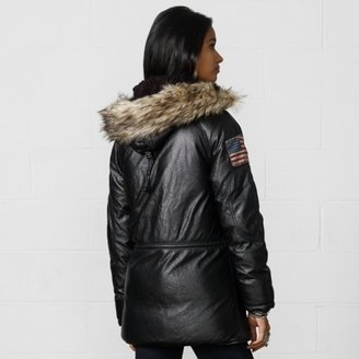 Denim & Supply Ralph Lauren Vegan Leather Down Jacket