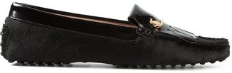 Tod's fringed pin loafers