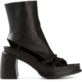Ann Demeulemeester cut out ankle boots