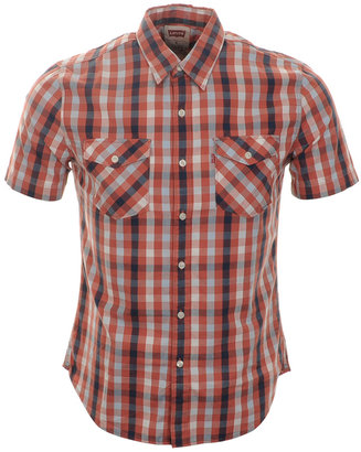Levi's Levis Truckee Western Check Shirt Red