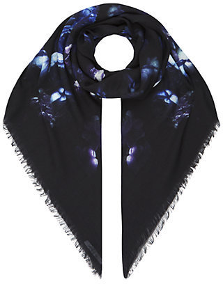 Givenchy Floral Bouquet Woollen Scarf