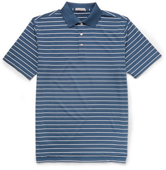 Peter Millar Quarter Striped Jersey Golf Polo Shirt
