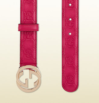 Gucci belt with interlocking G buckle