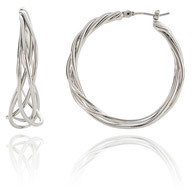 The Limited Twisted Wire Hoop Earrings