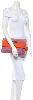 Marc Jacobs Double-Stitched Quilted Clutch