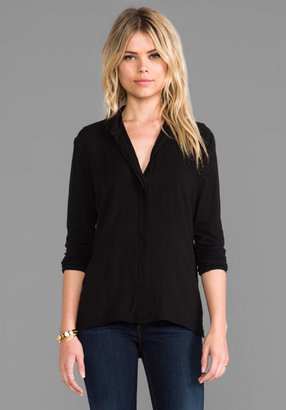 James Perse Soft Collage Button Down