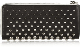 Alexander McQueen Studded leather continental wallet