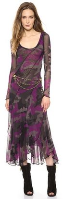 Jean Paul Gaultier Long Sleeve Camouflage Dress