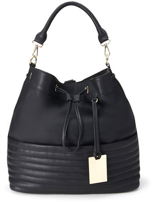 Forever 21 FOREVER 21+ Ribbed Faux Leather Backpack