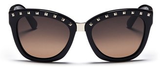 Valentino 'Rockstud' square cat eye sunglasses