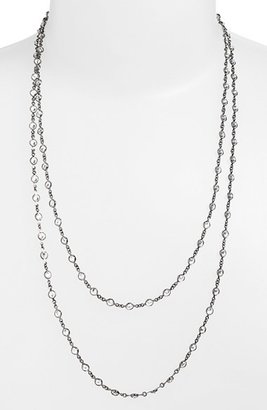 Nordstrom Alainn Extra Long Bezel Cubic Zirconia Necklace Exclusive)