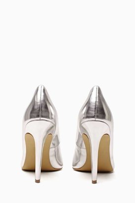 Nasty Gal Shoe Cult Luxe Pump - Silver