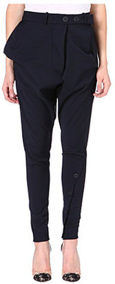 Anglomania Tapered crepe trousers