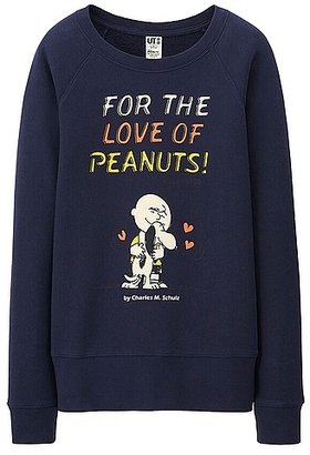 Uniqlo WOMEN Peanuts Sweat Long Sleeve Pullover