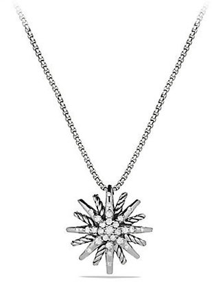 David Yurman Starburst Small Pendant with Diamonds on Chain